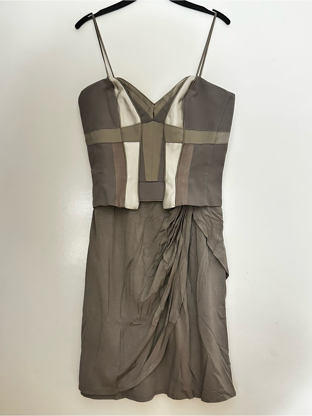 Karen Millen Corset Draped Dress Size UK 6